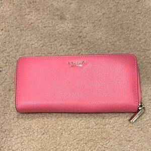 Kate Spade Large Continental Vibrant Pink Wallet